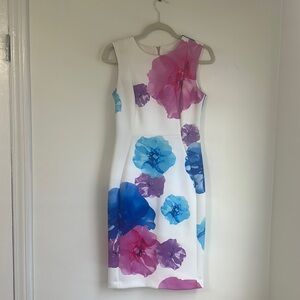 Calvin Klein Floral Dress - Size 4